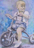 三輪車の少年